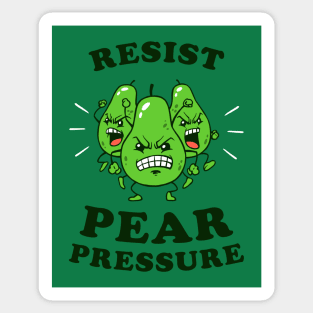 Resist Pear Pressure Sticker